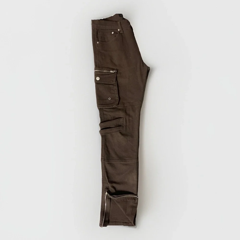 Forever 21 Men's Brown Slim Cargo Pocket Jeans Size 30
